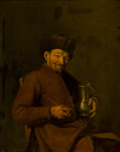 Old Man with Jug and Pipe by Unbekannt Unbekannt